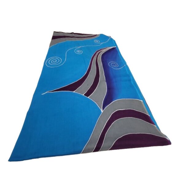 Womens Sarong Cotton Wrap, Handpainted Batik Wrapskirt Beach Pareo Beachwear-NEW - Picture 2 of 7